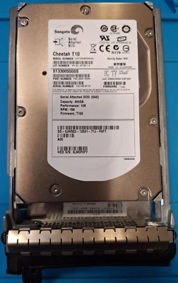 DELL 0JW552 Seagate HDD ST3300555SS 300 GB Cheetah T10 10K SAS + Caddy 0F9541 - Immagine 1 di 2