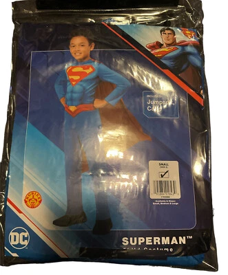 Rubies DC comics superman Boys Child Costume Size Small 6 Jumpsuit Cape New - Image 1 of 2