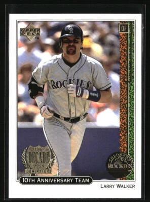 1999 Upper Deck #X29 Larry Walker 10th Anniversary Team - Image 1 of 2
