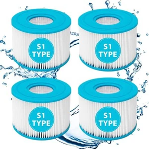 4 Pack Type S1 Spa Filters for All Intex PureSpa 28429E, 28403E, 28407E, 2844... - Picture 1 of 2