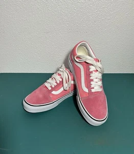 VANS Old Skool Suede/Canvas Skate Shoe Pink Women’s 8 - Men’s 6.5 - Picture 1 of 6