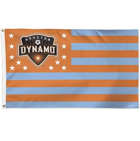 Houston DYNAMO Football Club Huge 3'x5' Official MLS Soccer Deluxe Flag Cover
