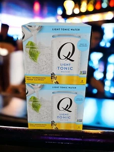Q Tonic Water / Quinine, Lot Of 2 (8 Total 7.5 Oz Cans) LIGHT TONIC WATER 20 CAL - Picture 1 of 6