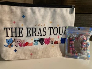 Taylor Swift Eras Tour Makeup Cosmetic Bag & Bracelets BRAND NEW - Picture 1 of 3