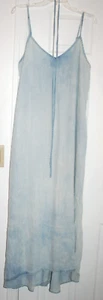 GAP 1969 MAXI VESTIDO JUMPER CORREA ESPAGUETI CHEMISE TENCEL LAVADO AZUL CAMBRAY XL - Imagen 1 de 4