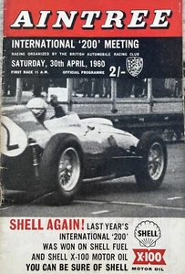 Aintree 30. April 1960 Internationales 200-Treffen - Stirlingmoos-Programm - Bild 1 von 7