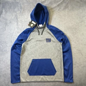 New York Giants Hoodie Womens Small Gray Blue Nike Therma Fit NWT $90 - Picture 1 of 15