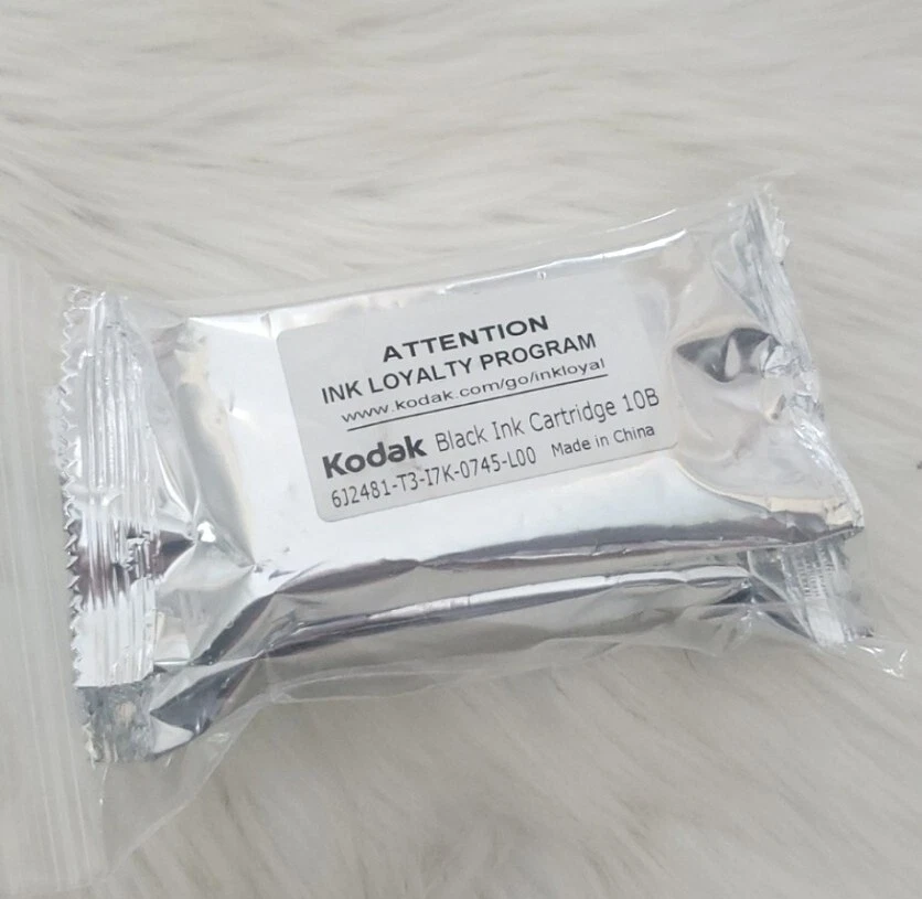 Paquete de 2 cartuchos de impresora de tinta negra originales OEM Kodak serie 10 B NUEVO Foto 1 de 1