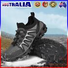 A# Men Barefoot Shoes Breathable Mesh Elastic Shoelace Comfortable for Beach Wad
