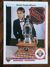 1990-91 UPPER DECK NHL HOCKEY #207 PATRICK ROY VEZINA TROPHY WINNER