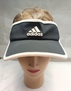 Adidas Adizero Visor Strap Back Adult One Sz Black Poly Blend Golf Cap Climacool - Picture 1 of 7