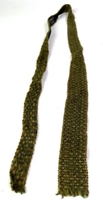 Corbata cuadrada verde eslogan Angus Willie lana tejida corbata vintage de corbata indias - Imagen 1 de 7