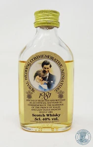 Miniatur / Mignon Scotch Whisky ROYAL WEDDING COMMEMORATIVE 1981 - Bild 1 von 1