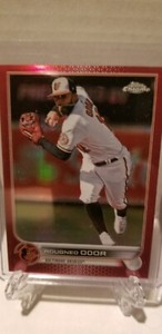 Rougned Odor 2022 Topps Update Chrome Red Refractor Card 23/25 #USC152