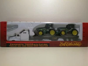Camión y remolque Ertl Kenworth T600B tractores John Deere 1:87 HO tren industrial - Imagen 1 de 1