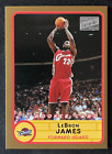 2003 Topps Bazooka LeBron James Rookie Red Away Jersey Gold Full Size #223