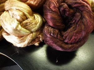 Mulberry Silk Hand Dyed 2 Ounces Au Chocolat - Picture 1 of 2