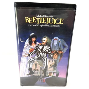 Beetlejuice (VHS, 1998, Clam Shell) Michael Keaton Vintage Comedy Horror 90’s - Imagen 1 de 7
