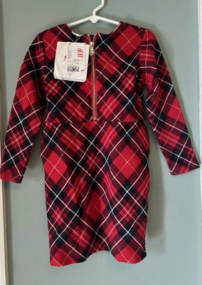 Nuevo Vestido de Vacaciones H&M Rojo a Cuadros 3T/4T Nuevo con Etiquetas Bolsillos Niña’s Foto 1 de 4