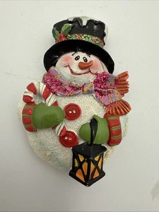 Christmas Snowman Refrigerator Magnet MSR Imports 2-1/2” - Picture 1 of 2
