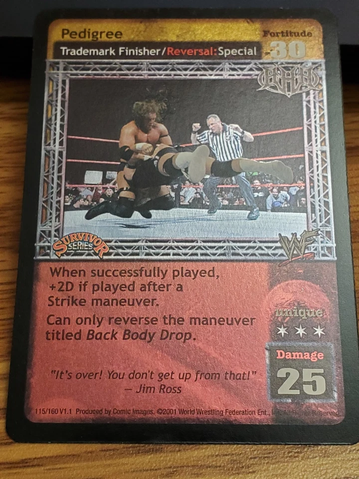 WWE WWF Raw Deal CCG - Pedigree- Ultra Rare - SS1 - Image 1 of 1