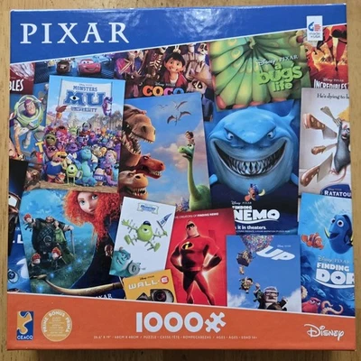 Ceaco - Disney - Pixar 1000 Piece Jigsaw Puzzle w/Puzzle Poster "Hard to Find" - Image 1 of 2