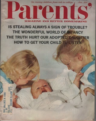 VINTAGE PARENTS MAGAZINE January 1963 Getting Child to Listen / Homemaking Ads - Image 1 of 4