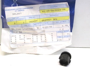 OEM New Johnson Evinrude Water Tube Grommet 302497 SB2 - Bild 1 von 2