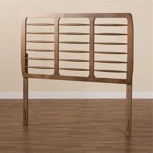 Baxton Studio Carolyn Modern Ash Walnut Finished Wood Full Size Headboard - Picture 1 of 7