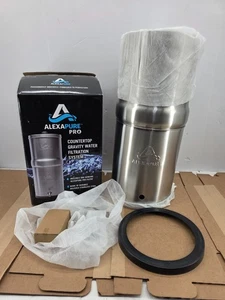 Alexapure Pro Stainless Steel Countertop Water Gravity Filter Purifier System - Picture 1 of 8