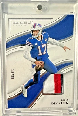 2023 Panini Immaculate Josh Allen 3 Color Patch SP /99 CHECK DESCRIPTION - Image 1 of 3