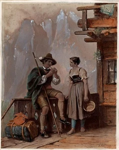 Ernst Milster - Hand Coloured Photograph - After Albert Kindler - Germany - Picture 1 of 12