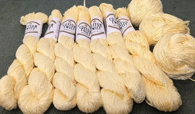 Lote de 7+ manchos de hilo torcido de algodón Berroco de 1,75 OZ/85 yardas twist 8314 amarillo  Foto 1 de 4