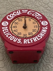 Vintage 1996 Coca-Cola Red Kitchen Timer Working Retro Functional Collectible - Picture 1 of 12