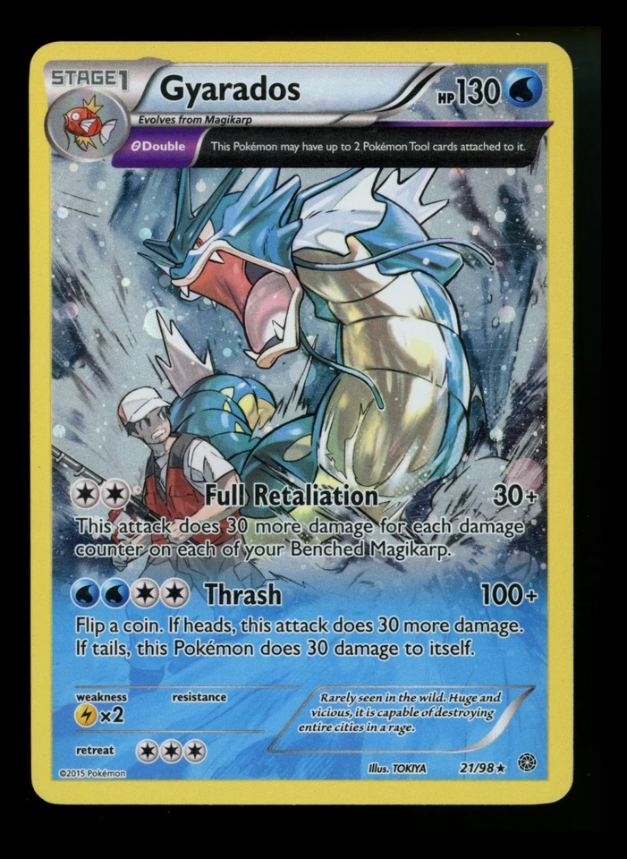 Gyarados 21/98 Ancient Origins 2015 Cosmos Holo Rare Pokémon Card TCG - Image 1 of 4