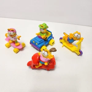 McDonald's 1988 Garfield Happy Meal Juguetes Juego de 4 - Jugado con desgaste  - Imagen 1 de 8