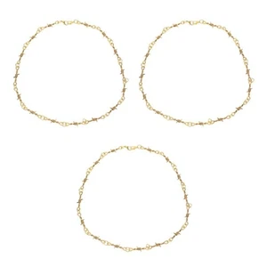 3 Pack Barbed Wire Necklace Hiphop Jewelry Choker for Men Studded - Bild 1 von 12