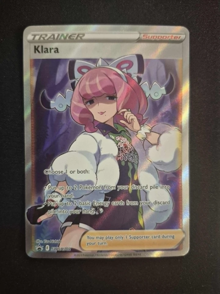 Klara SWSH302 NM - Black Star Promo - Trainer Full Art - Image 1 of 2