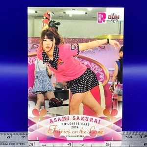 ASAMI SAKURAI 22 Women's Pro Bowling Card BBM 2014 P-League TCG Japanese #255