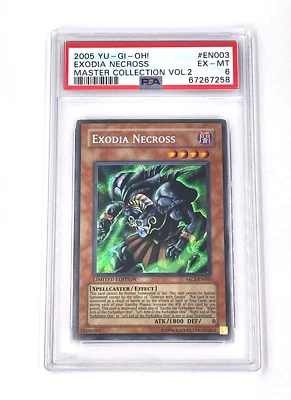 YuGiOh Exodia Necross MC2-EN003 Master Collection 2 Secret Rare Holo Foil PSA 6 - Image 1 of 2