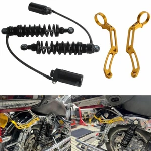 Remote Reservoir Rear Suspension Shocks For Harley FLTRX FLHR FLHX FLTRXSE 14-Up - Picture 1 of 12