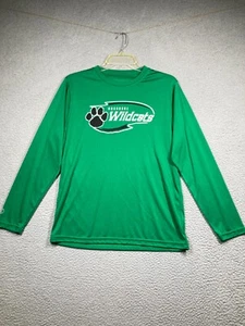 Mogadore Wildcats YOUTH T Shirt XL Green Long Sleeve Dry-Excel Mogadore Ohio - Picture 1 of 12