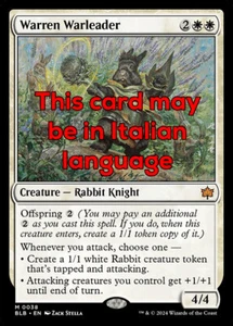MTG WARREN WARLEADER FOIL EXC - CONDOTTIERO DELLA TANA 38 - BLB - MAGIC - Bild 1 von 1