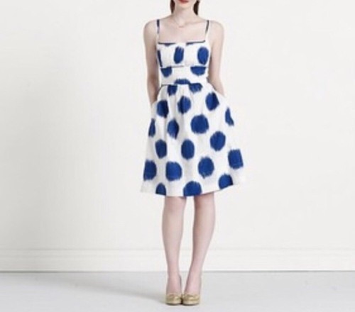 abito a pois kate spade caroline