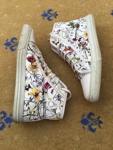 gucci floral high top sneakers