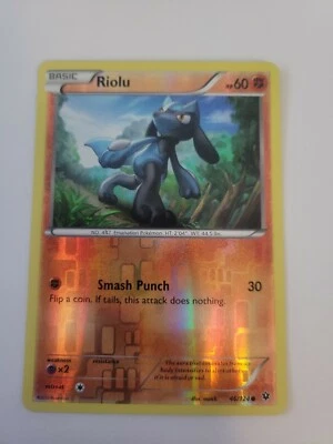 Pokémon TCG Riolu Fates Collide 46/124 Reverse Holo Common - Image 1 of 4