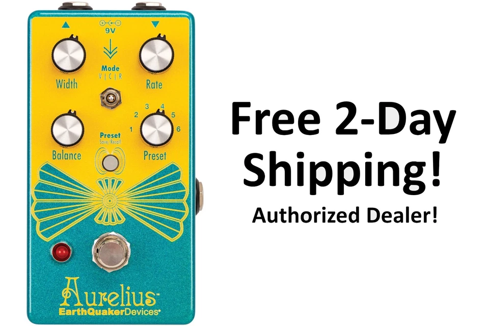 Nuevo Pedal de efectos para guitarra EarthQuaker Devices Aurelius Tri-Voice Chorus Foto 1 de 1