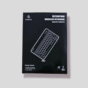10-Inch Ultrathin Wireless Bluetooth Keyboard for iPad Samsung Tablet - Picture 1 of 3