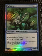 Fallowsage (FOIL Lorwyn Blue Uncommon MAGIC THE GATHERING CARD)