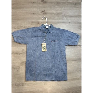 Tin Cup Poloshirt Golf Film Promo handgefärbt blau Medium - Bild 1 von 6